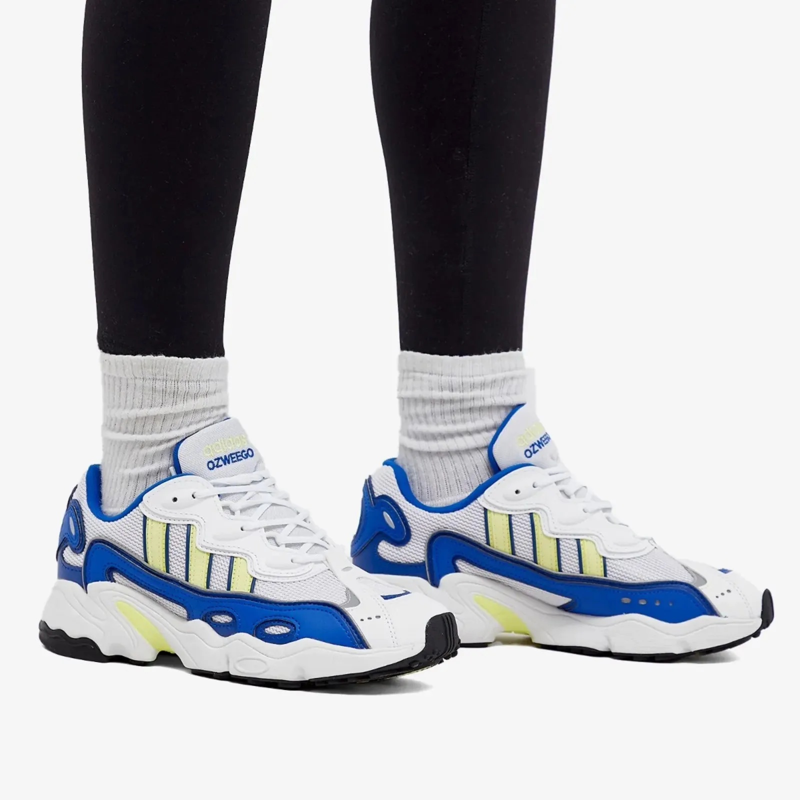 Adidas Ozweego OG W sneakers, white/blue/yellow
