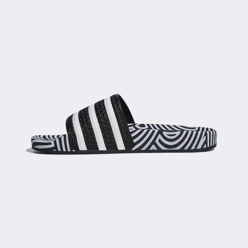 ADILETTE SLIDES Core Black / Cloud White / Blue Bird-Fy1592