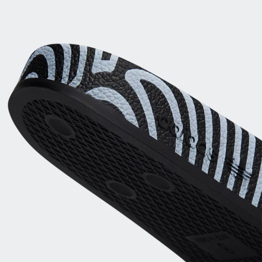 ADILETTE SLIDES Core Black / Cloud White / Blue Bird-Fy1592