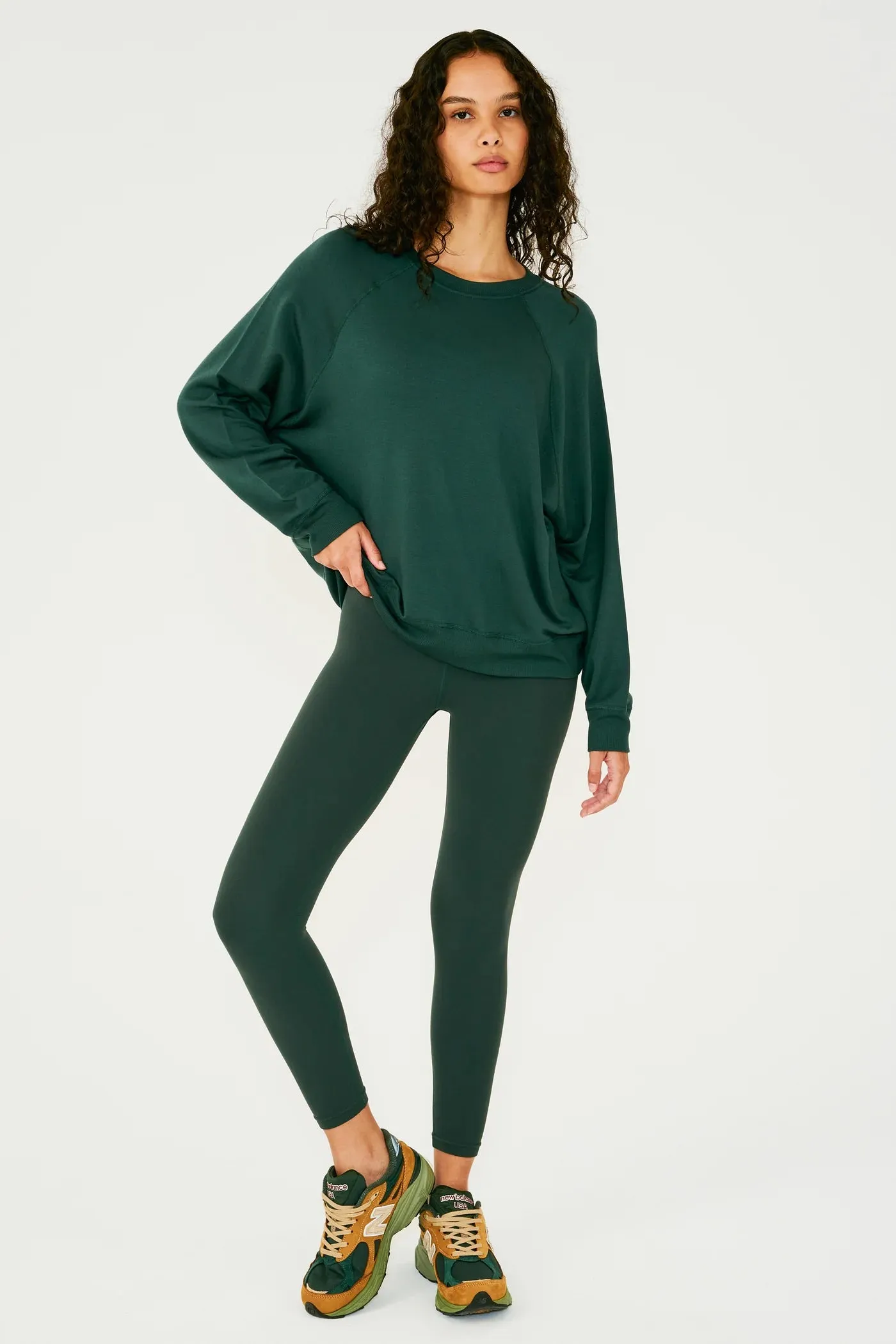 Andie Fleece Sweatshirt: Military