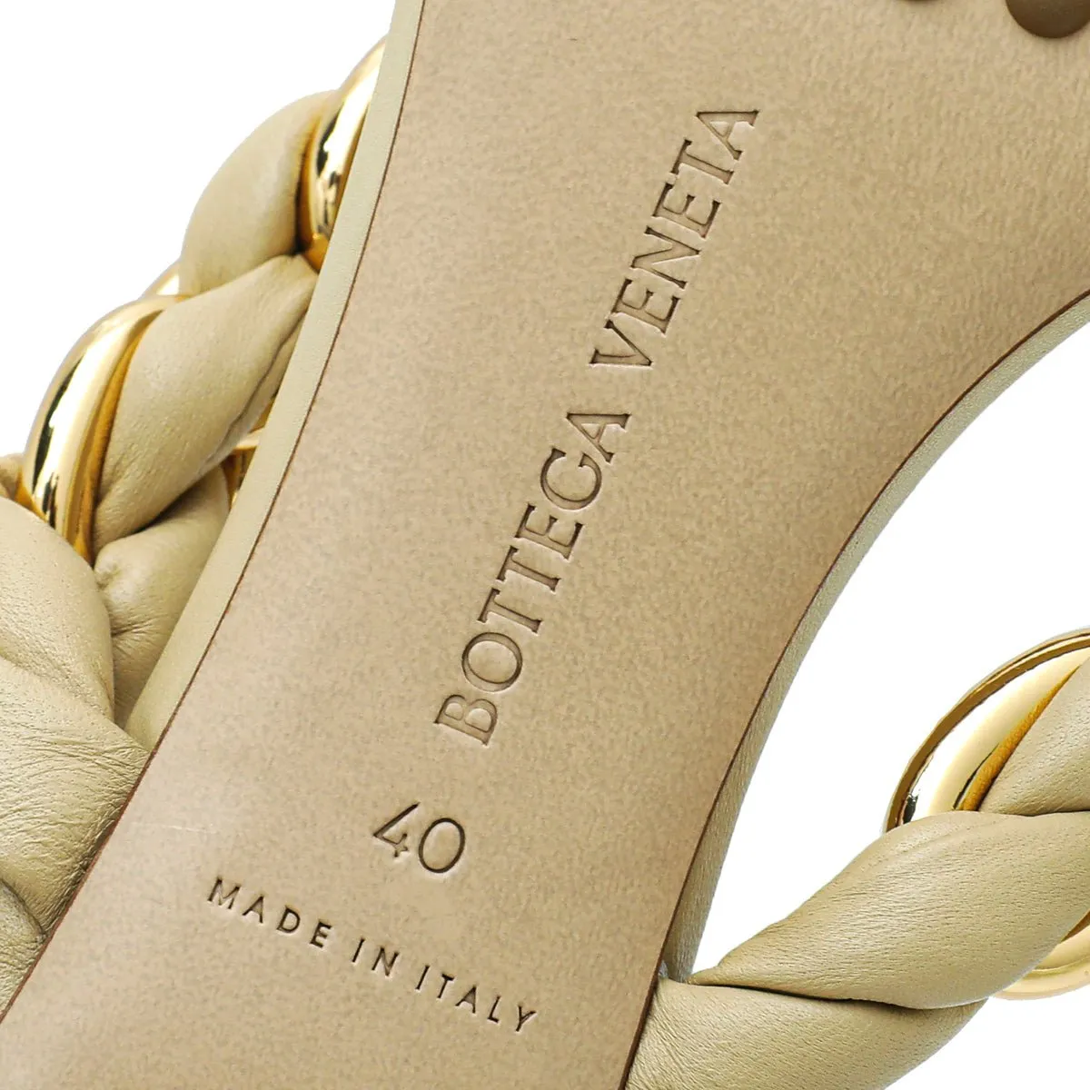 Bottega Veneta Beige Dot 55 Sandals 40