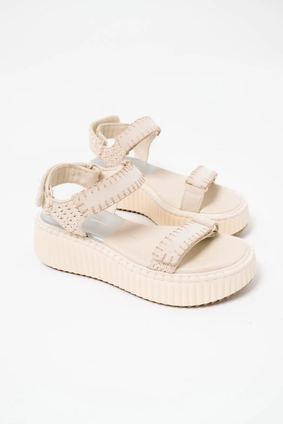 Dolce Vita Debra Platform Sandals - Ivory