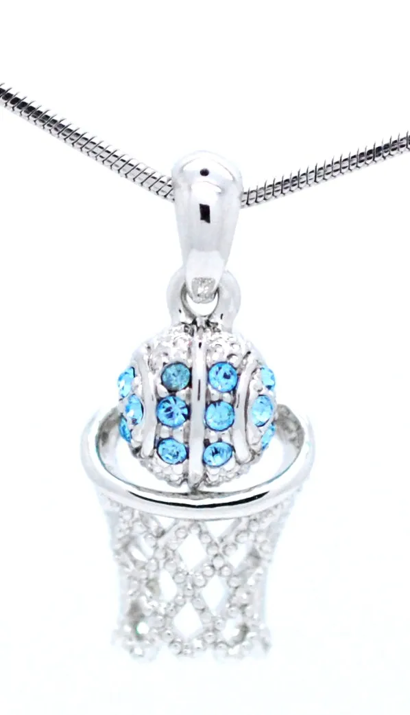Engraved Basketball Hoop Necklace - Mini