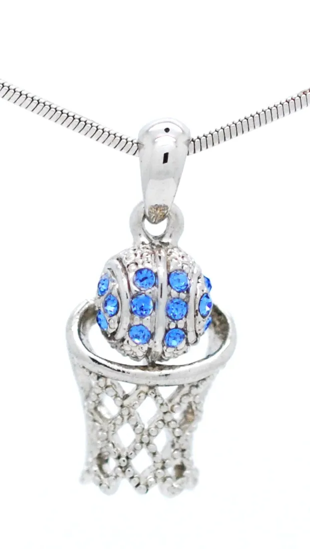 Engraved Basketball Hoop Necklace - Mini