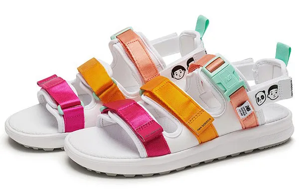New Balance x Noritake 750 Sport Sandals White/Orange/Purple, white