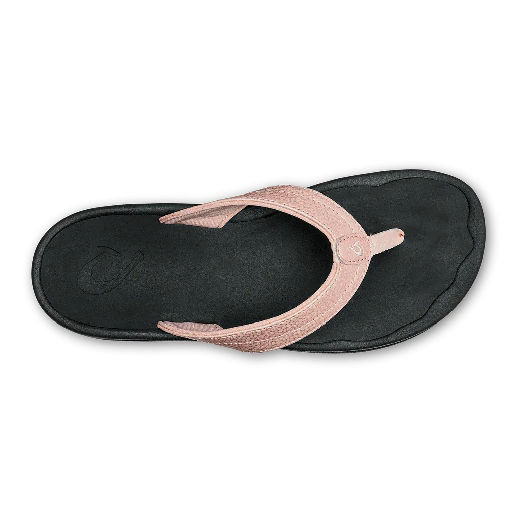 Olukai Womens Ohana Waterproof Sandal Petal Pink/Black