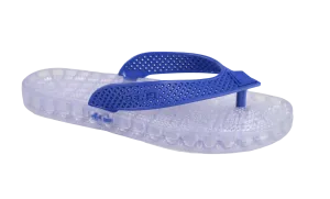 Wave - Clear Thong Sandal - Royal Blue